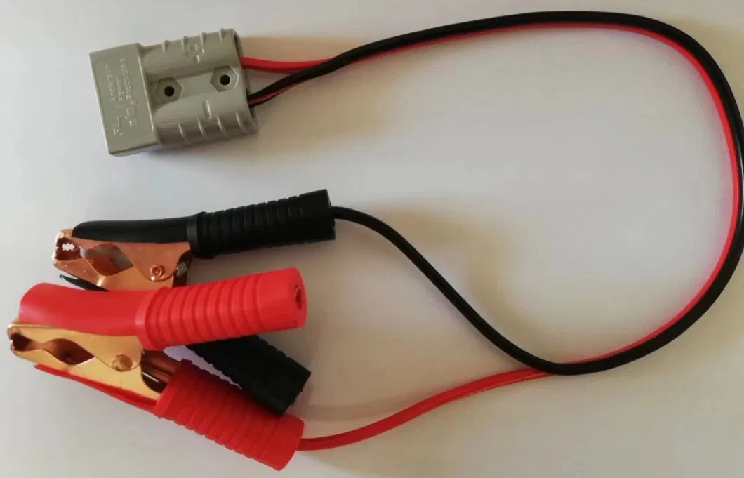 Car Accessories 12V 16AWG Alligator Clip to Black and Red Solar SAE Cable with Anderson Plug for System Connection