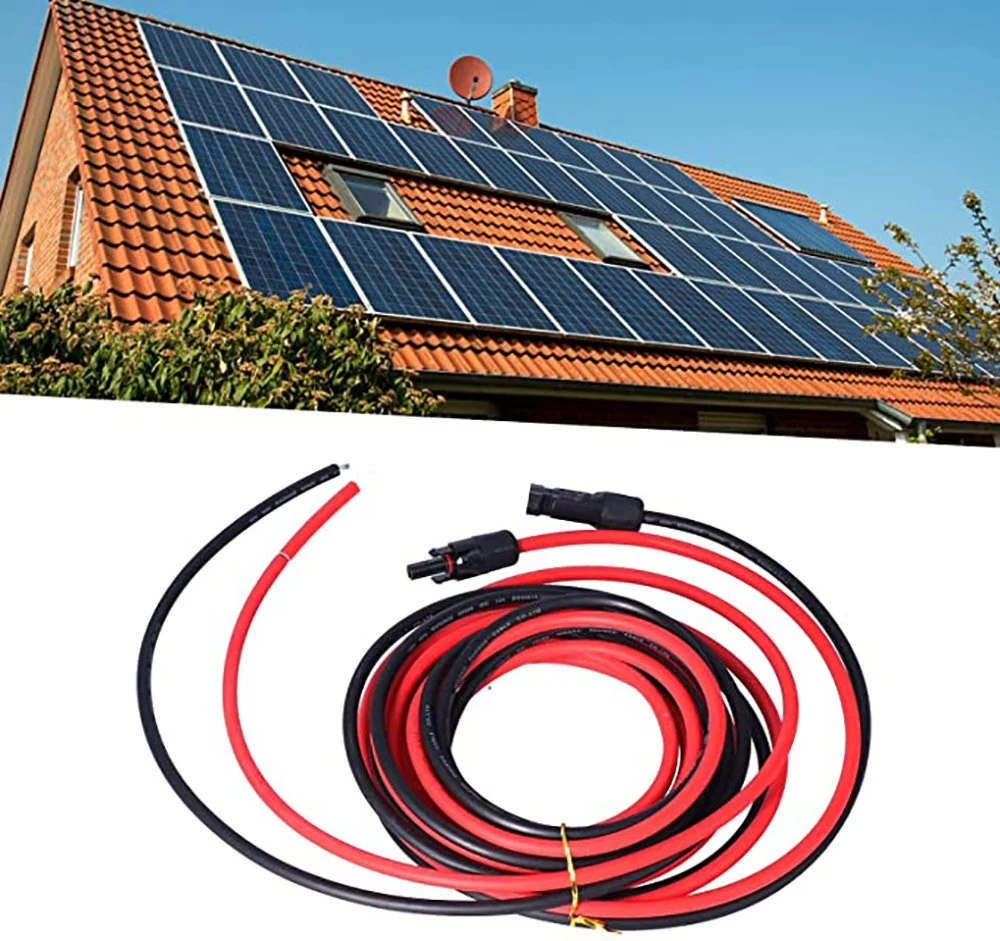 Sample Customization High Quality 6mm2 (10 AWG) Mc4 Extension Cable with Mc4 Connector, PV Cable TUV UL Standard for Solar Panels and Solar Power 1m -10m