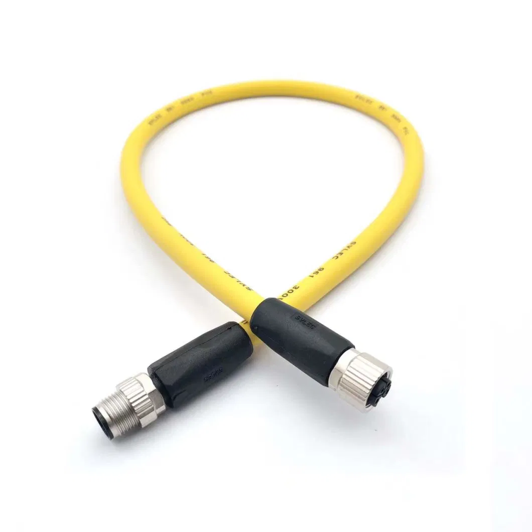 Svlec IP67 Male to Female 5 Pin L Code M12 Connector for Automotive Aviation Shipboard Machine Power Adapter