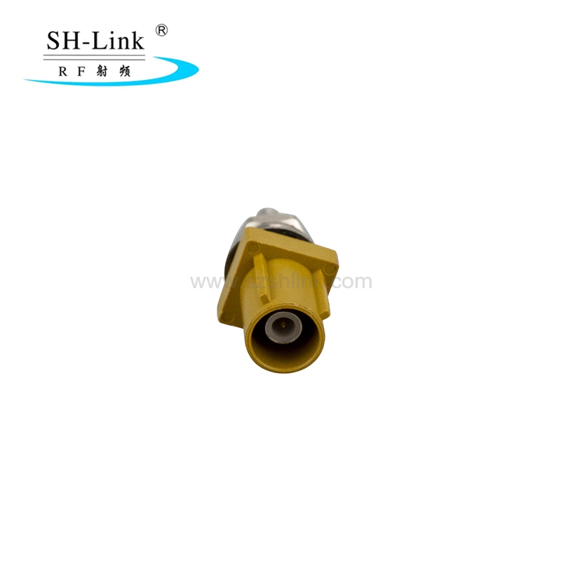 Fakra Automotive Connector Type K Yellow Male Connector with Thread Can Be Customized for 1.13