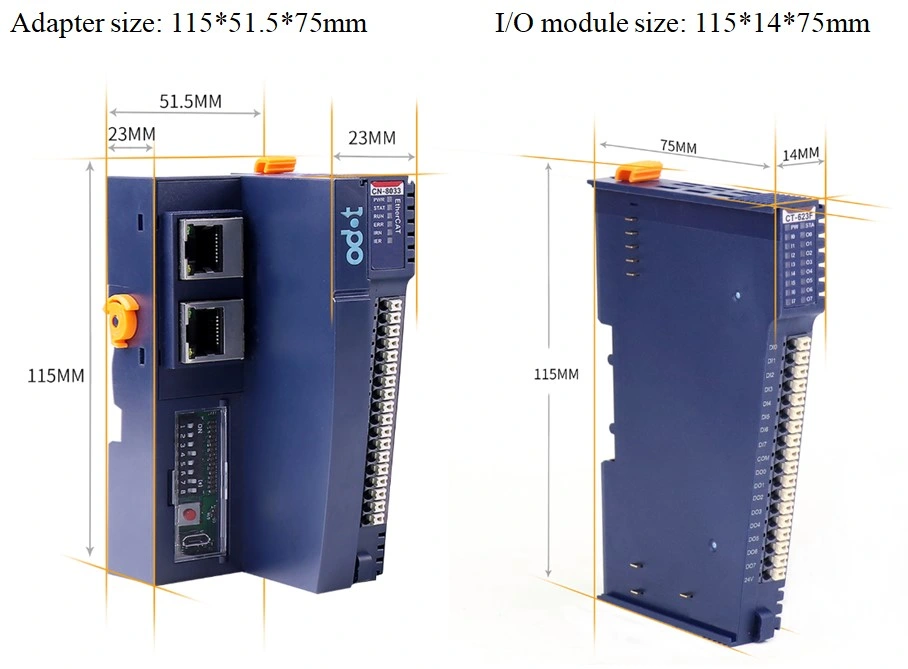 Analog Io Module 4-Channel Analog Output /0&4-20mA/16-Bitsingle-Terminal Working Range -40~85&deg; C Degree Centigrade