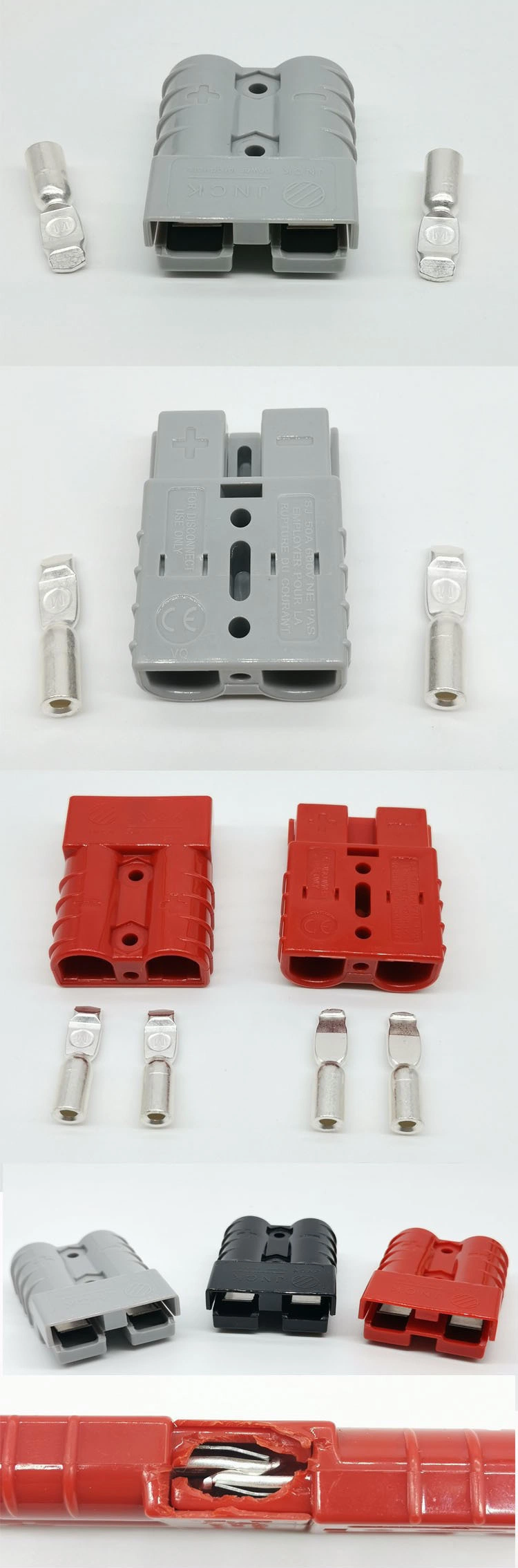 50A/120A/175A/350A 600V High Current Gray Anderson Powerpole Style Power Connector Plug