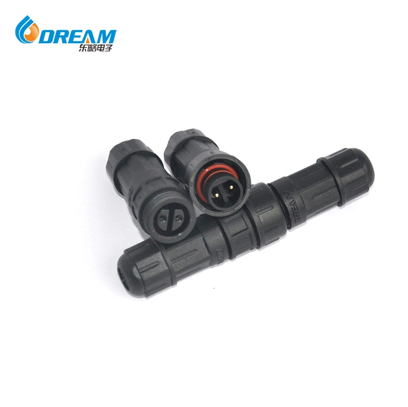 3pin IP68 Waterproof Nylon Automotive Connector Electrical Female Connector