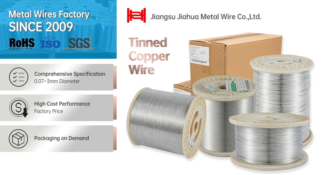 1.2mm 1.5mm Flexible Tin Plated Copper Wire for Solar PV Cable