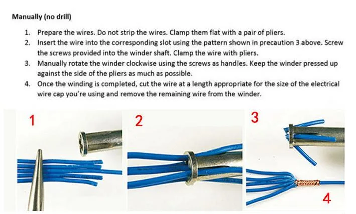 Electrician Automatic Stripping-Free Wire Connector Hexagon 1/4