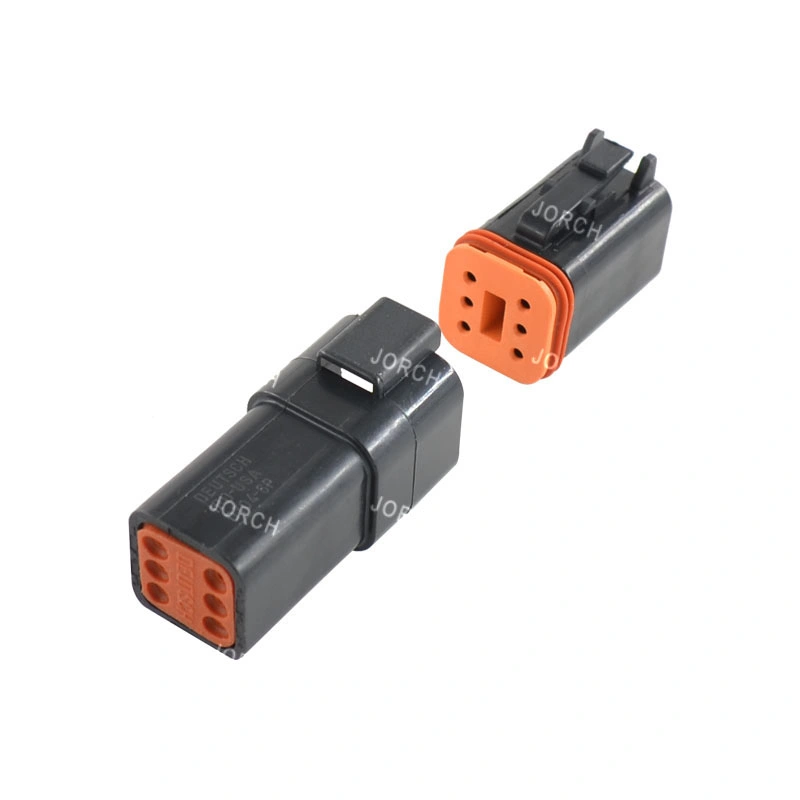 6pin Female and Male Dt Series Electrical Wire Connector High Quality Waterproof Deutsch Auto Connectors Te Connectivity Dt06-6s Dt04-6p