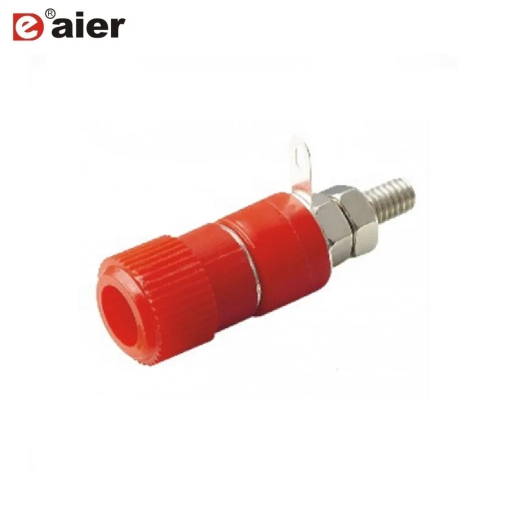 50A 6mm Screw Type Brass Speaker Binding Post Adapter Connector