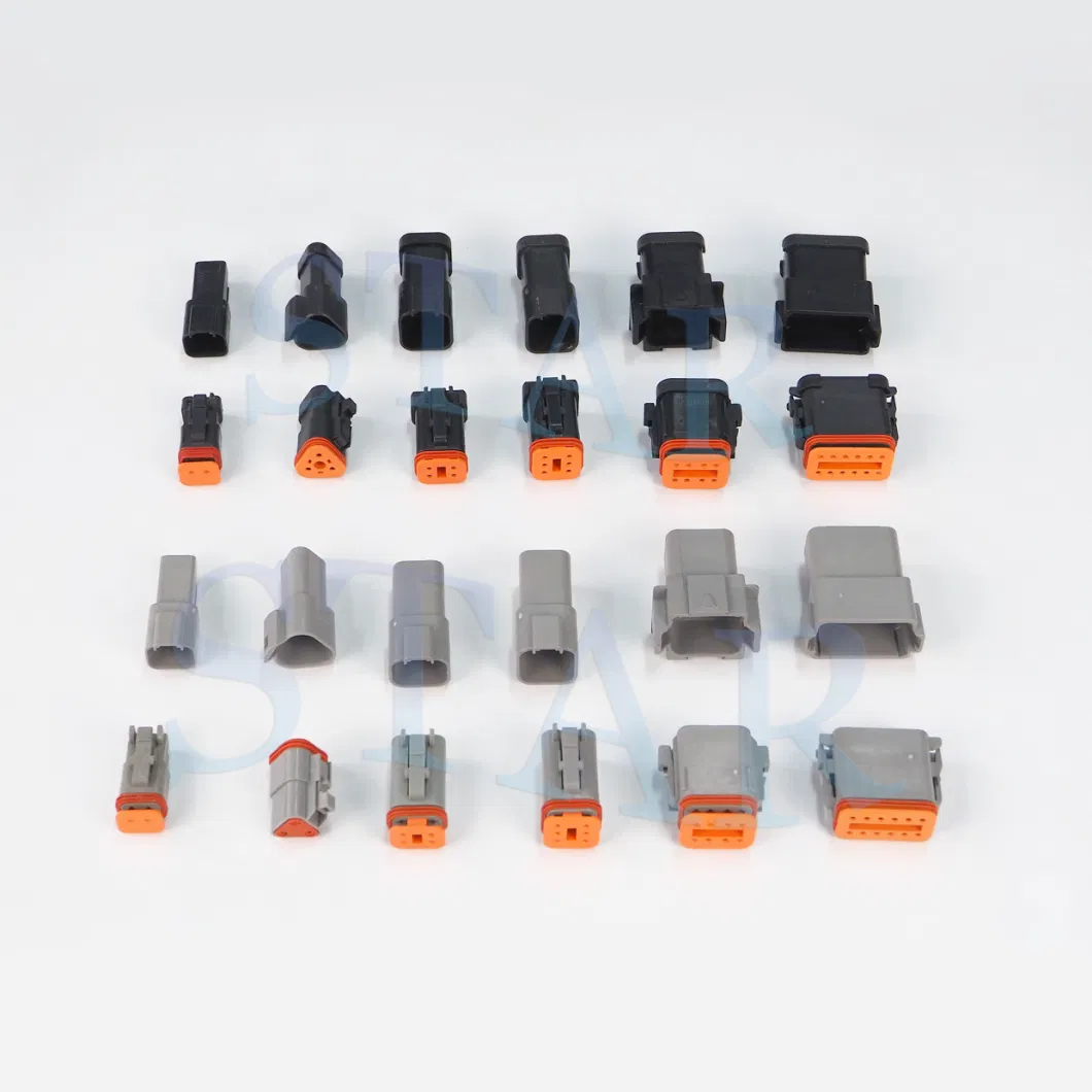 Manufacturer Hot Sale Dt Series Dtm Connector 2/3/4/6/8/12p Deutsch Waterproof Auto Connector Dtm04 Dtm06