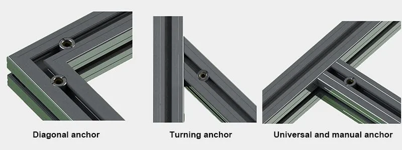 30X30 Slot 8 Angle Pins Anchored Connecting Pin Automatic Connector