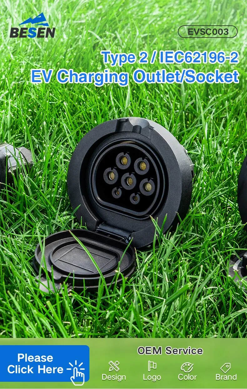 IEC 62196-2 Type 2 Connector16A EV Charging Station Socket