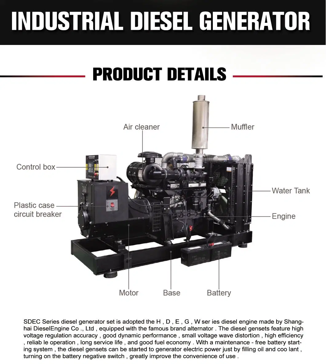 50kw to 2000kw Best Silent Diesel Generator Set Price 30kw 60kVA 100kw 300kVA 400kVA 800kVA German Power Standby Electric Electrical Power Generating for Sale