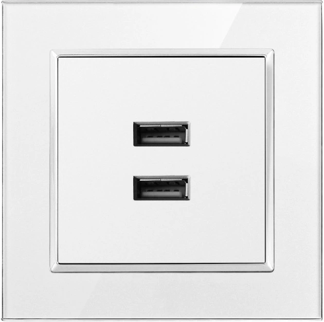 Wall Socket Switch Plates African Standard Double USB 2A Socket