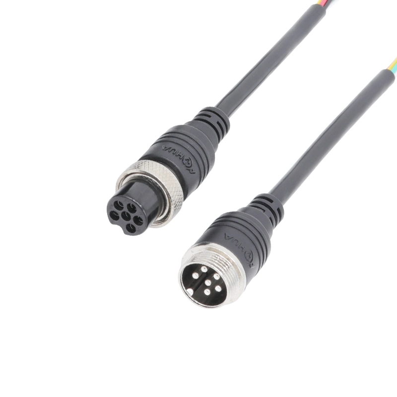 Hot Sale Cable Plug 6 Pin Male to Female Automotive Connector Types