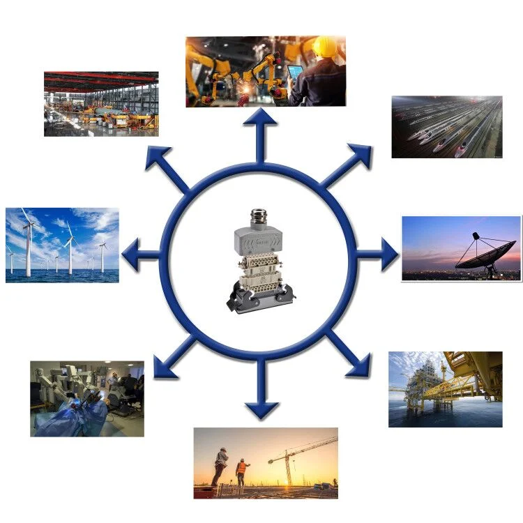Hdc Multipole Heavy Duty Connector for Automatic Industry, Replace Harting, Ilme