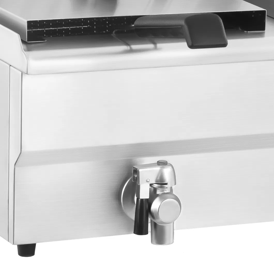 Electric Deep Fryer 2x16 Litres 2x3200W Thermostat Stainless Steel - German Quality | CE Certified | Market Leading Price