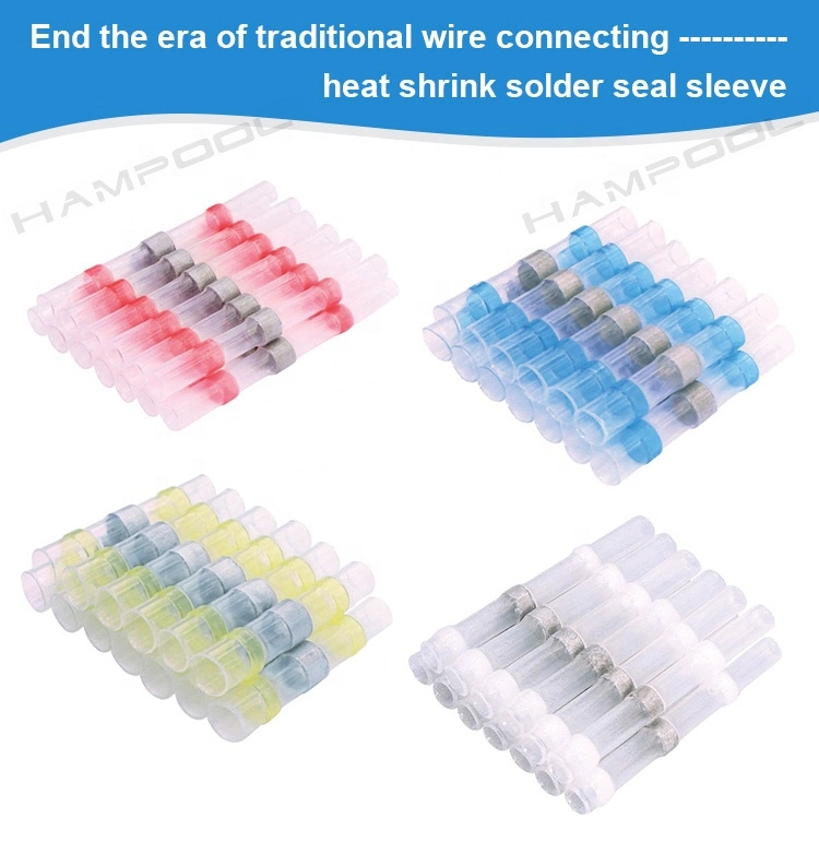 Hampool Factory Supply Automotive Waterproof Insulated Electrical Water Proof Solder Wire Connectors