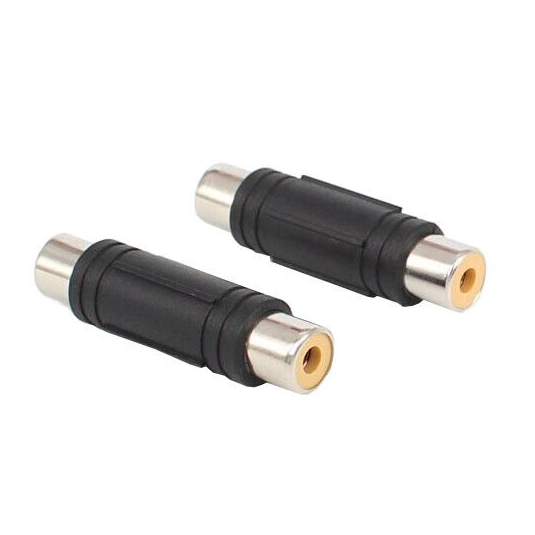 RCA Coupler Adaptor Female to Female Audio Video RCA Connector for S/Pdif Subwoofer Phono Amplifier