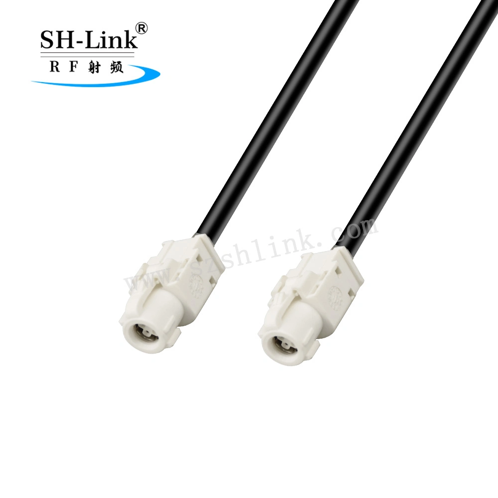 Hsd 4pin Male Code a White Straight Car Connector for 1m 535 Cable