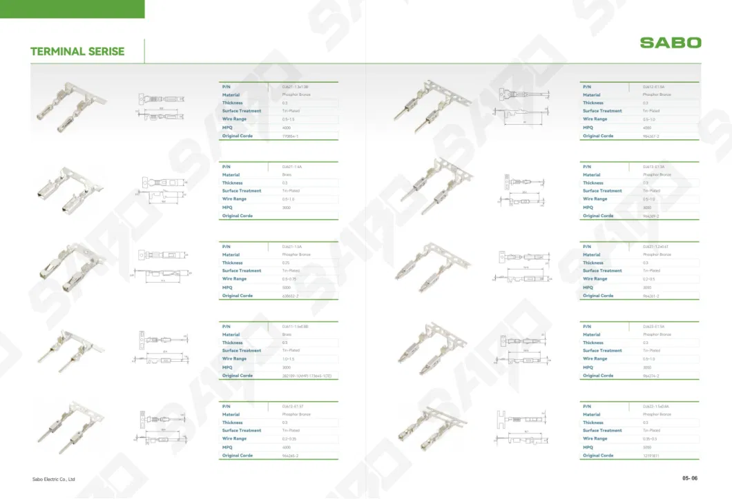 High Performance Automotive Cable Diesel Wire Connector ECU Cable Terminal