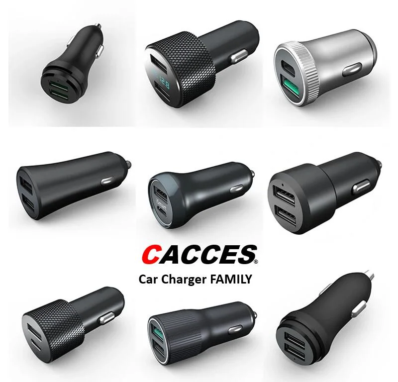 Fast Charge QC3.0+Pd/Typec Car Charger for Phone Charge USB Car Charger, Car Charger Adapter Car Socket for Iphones Samsung Huawei Pixel iPad Laptops Airpod LG