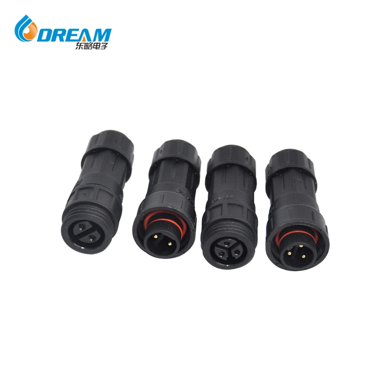 3pin IP68 Waterproof Nylon Automotive Connector Electrical Female Connector