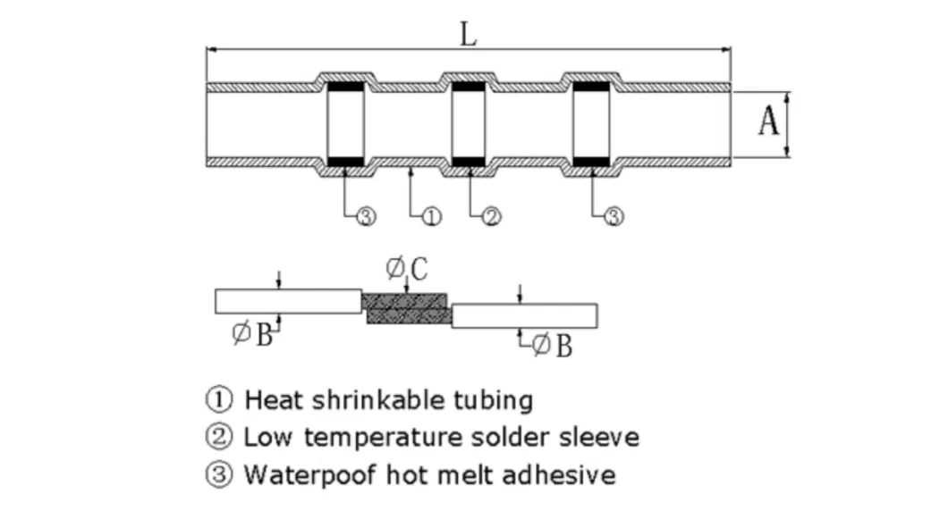 Solder Seal Wire Connectors Heat Shrink Butt Connector Waterproof Marine Automotive Electrical Terminals