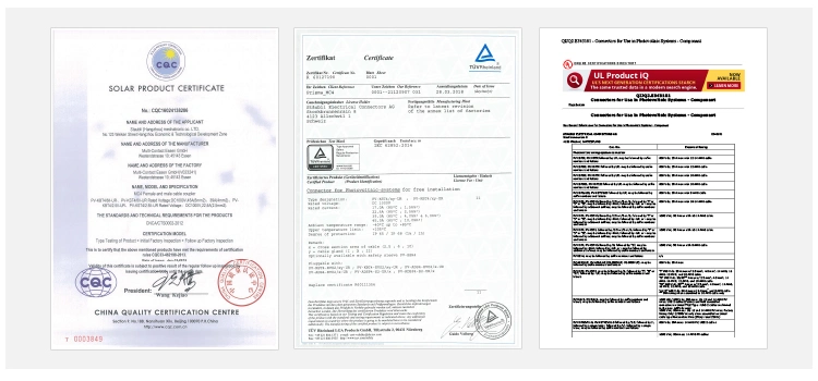 Longi Ja Canadian Solar PV Connector Solar Panel Cable Connector Mc4 Mc4-Evo 2 Male and Female Plug