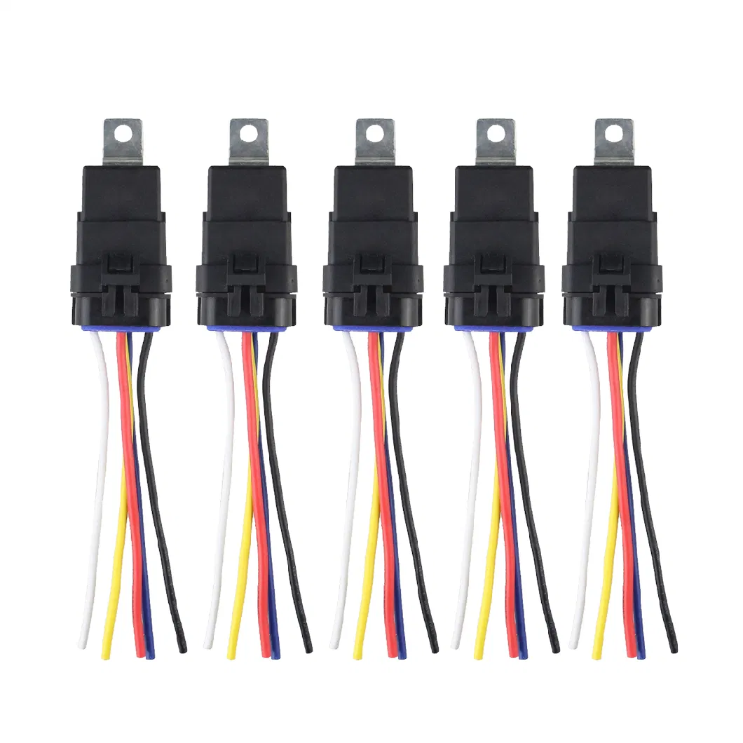 Car 5pin Relay Wire Harness Automotive 12V 40A Relay Plug Socket