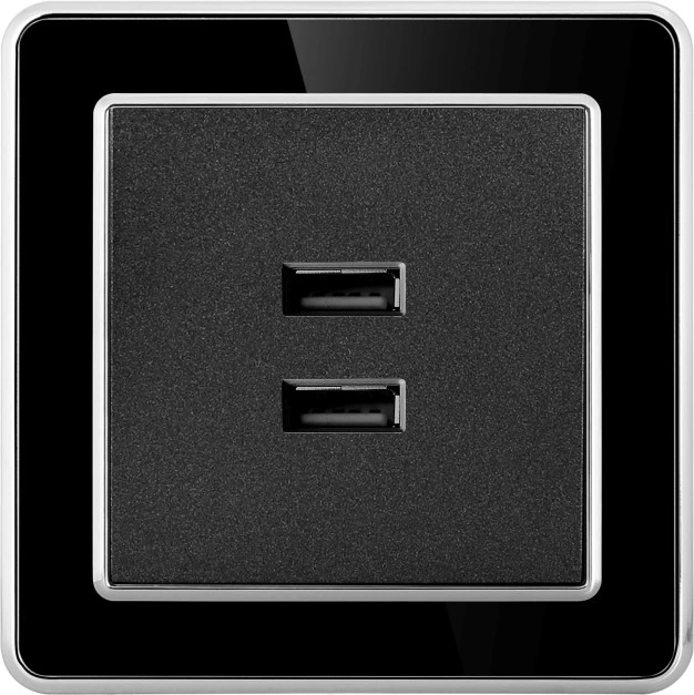 Wall Socket Switch Plates African Standard Double USB 2A Socket