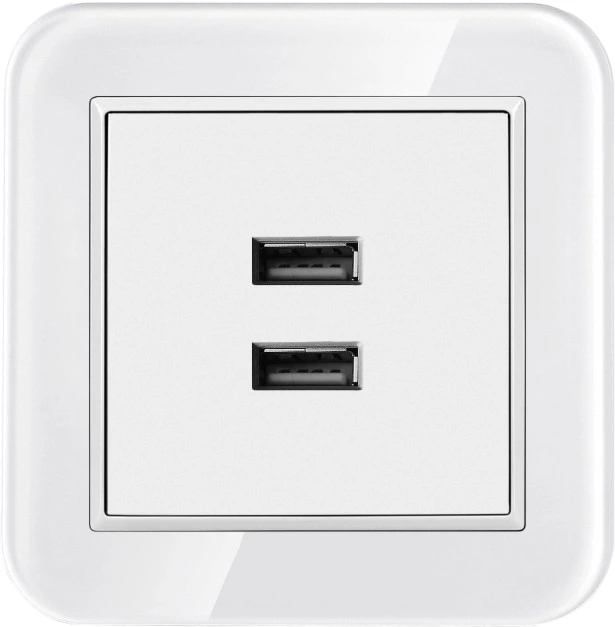 Wall Socket Switch Plates African Standard Double USB 2A Socket
