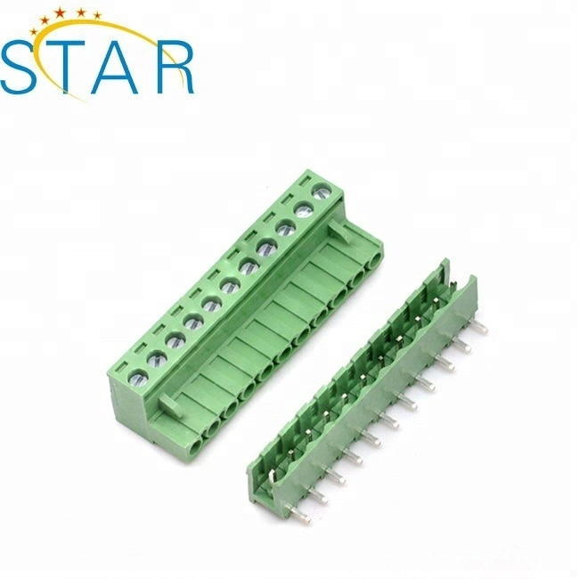 3.96mm 6pin Green PCB Screw Terminal Block Connector 5.08mm