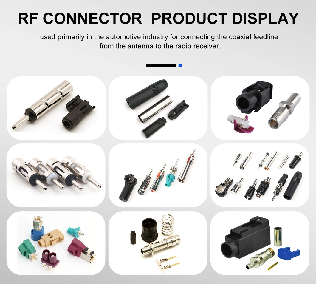 Custom RF Automatic Connectors for Wear and Temperature Resistant Coaxial Cables in Factories