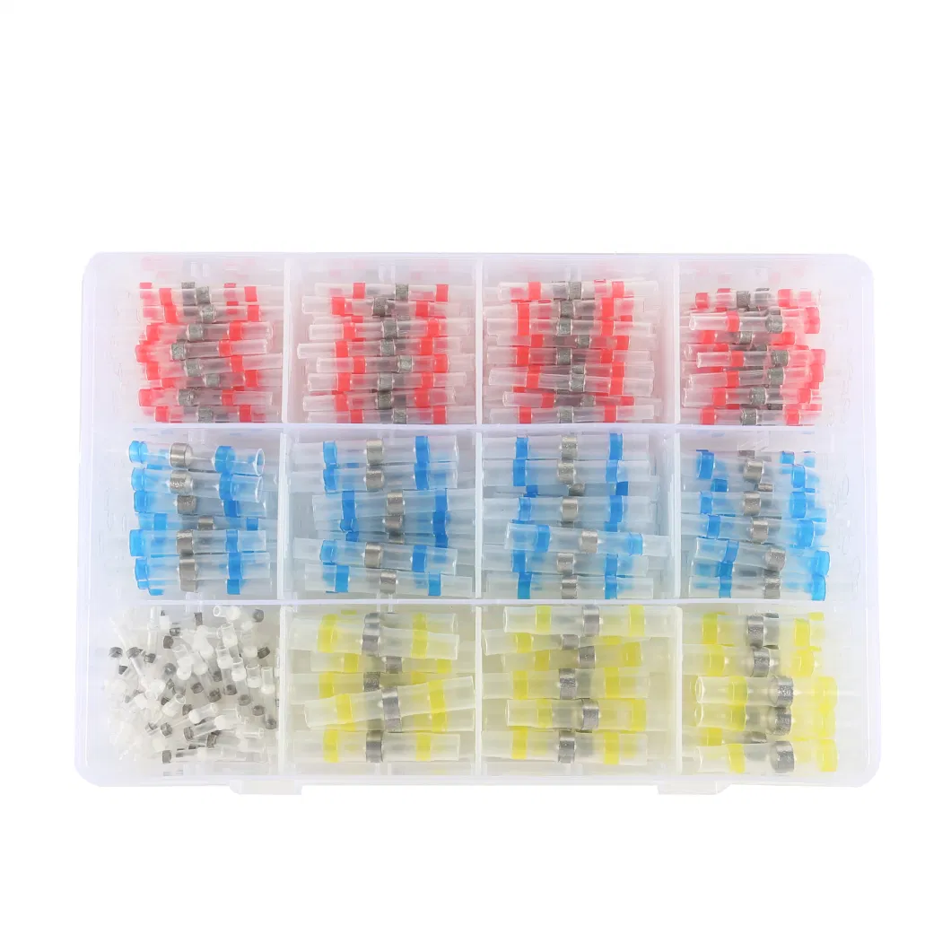 100PCS Waterproof Color Automotive Electric Heat Shrink Wire Solder Seal Butt Connector Joint Kit