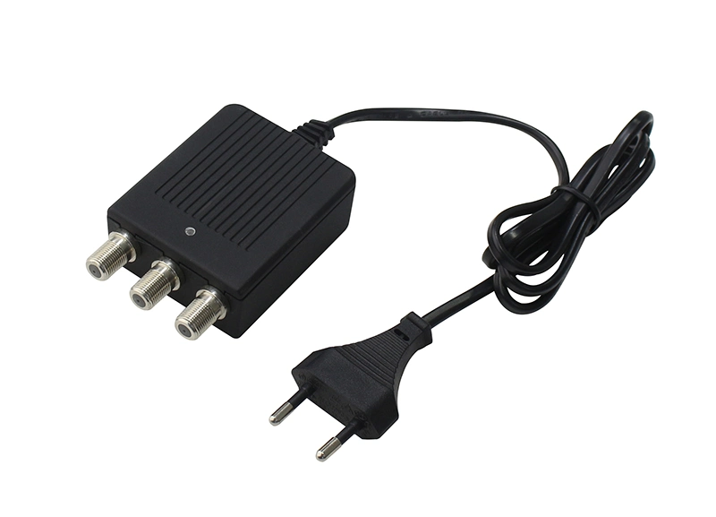 AC/DC 12V/6W Power Adapter TV Antenna Amplifier F Plug and RF Connector