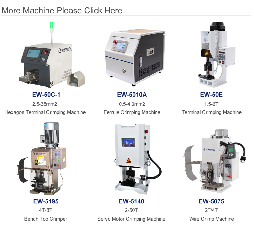 Eastontech Ethernet RJ45 Connector Crimping Machine, Automatic RJ45 Crimping Machine for Cat5 CAT6 UTP Cable