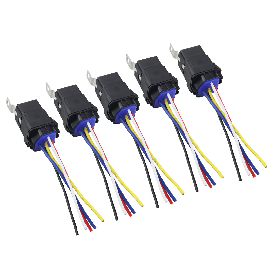 Car 5pin Relay Wire Harness Automotive 12V 40A Relay Plug Socket