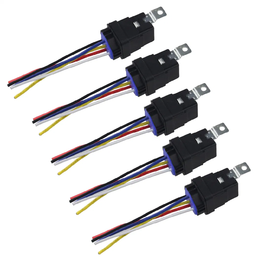 Car 5pin Relay Wire Harness Automotive 12V 40A Relay Plug Socket