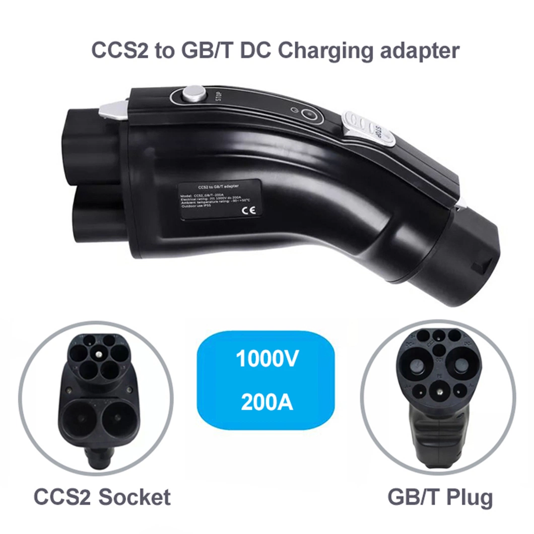Electric Car EV Charging Connector CCS Combo 2 to Gbt Adapter DC Charge Connector