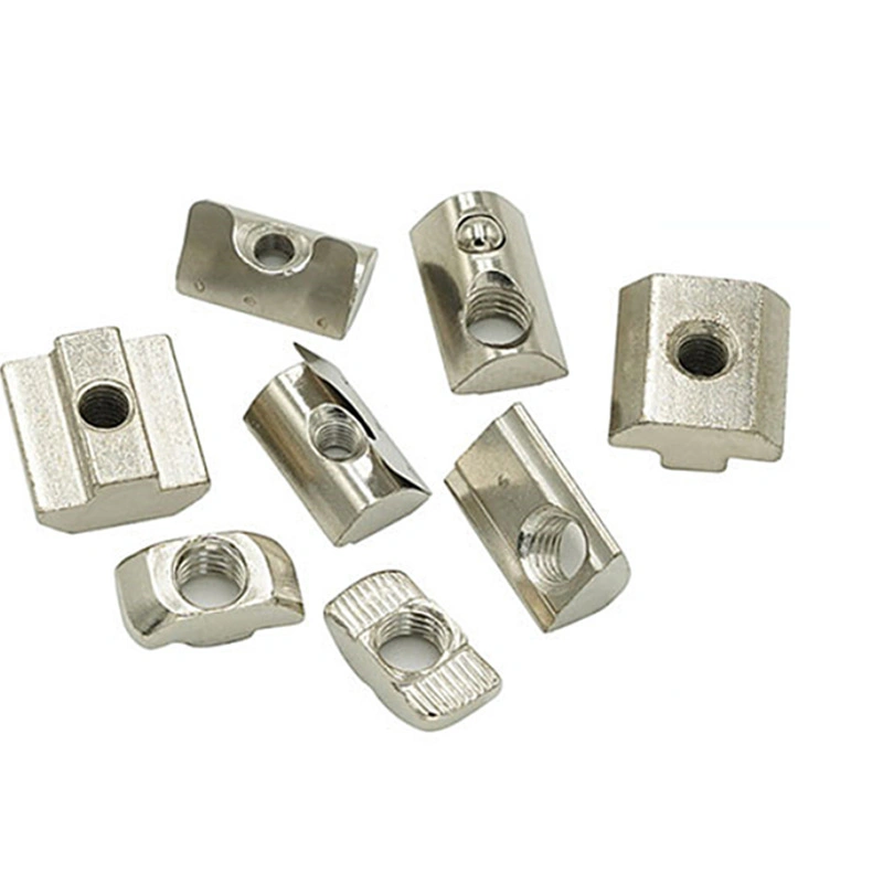 5071 Aluminium Extrusion M8-40 Steel Nice T Nuts 40 Series Aluminum Profile Used T Nuts Industrial Connector