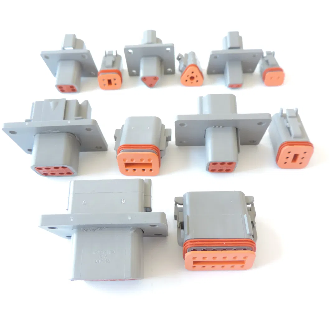 Manufacturer Hot Sale Dt Series Dtm Connector 2/3/4/6/8/12p Deutsch Waterproof Auto Connector Dtm04 Dtm06