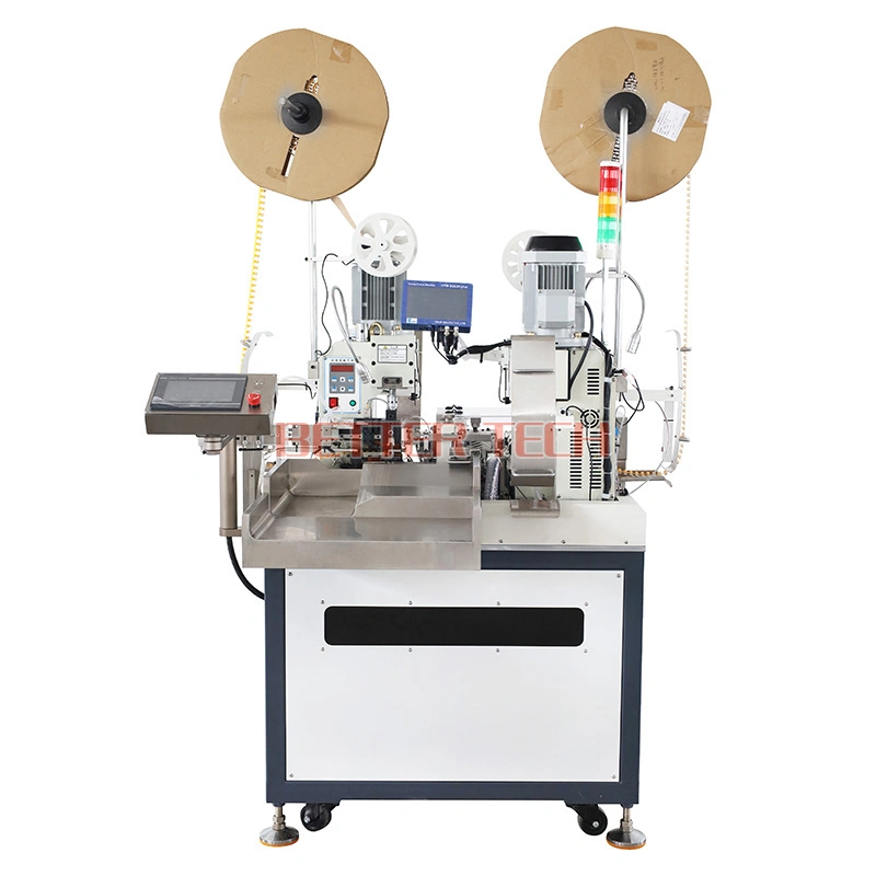 Automatic Pre-Insulated Electrical Double Ends Terminal Crimping Machine with Wire Stripping Cutting