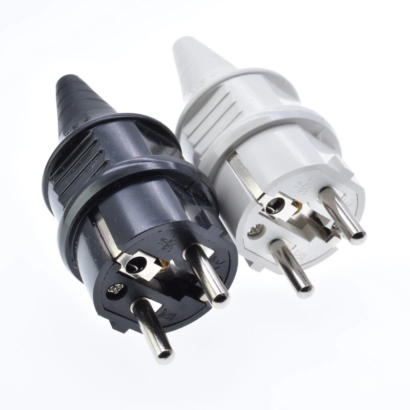 EU 16A 250V Schuko Type-F European Connector French German Korean Russia Assembly Receptacle Connector