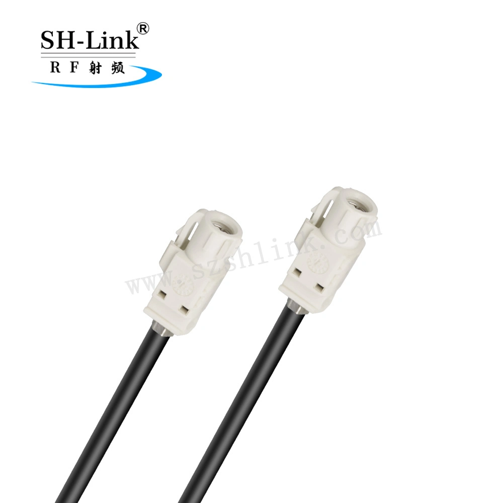 Hsd 4pin Male Code a White Straight Car Connector for 1m 535 Cable