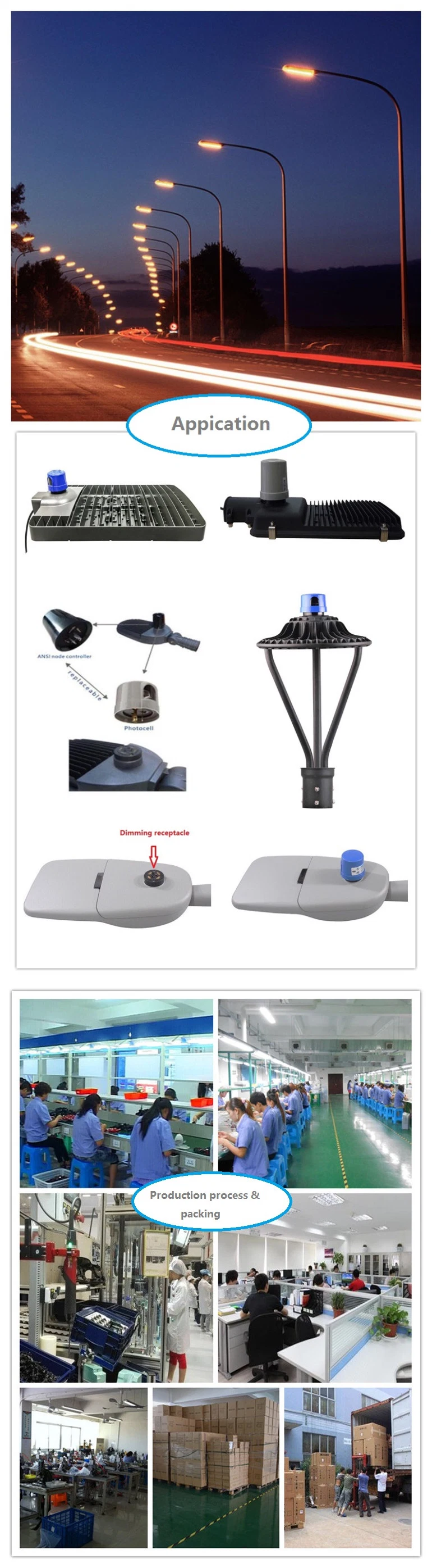 Twist-Lock 3pin Base Receptacle Socket Female Connector for LED Lighting