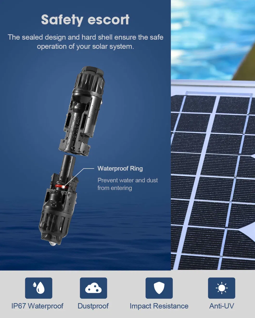High Quality Waterproof Solar Mc 4 Connector for PV Energy System