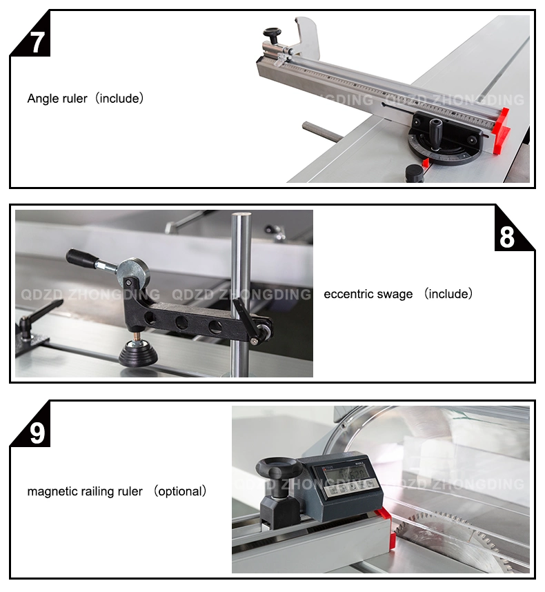 3200mm German Altendorf Structure Woodworking Sliding Table Circular Panel Saw with Digital Display and Electric Lifting