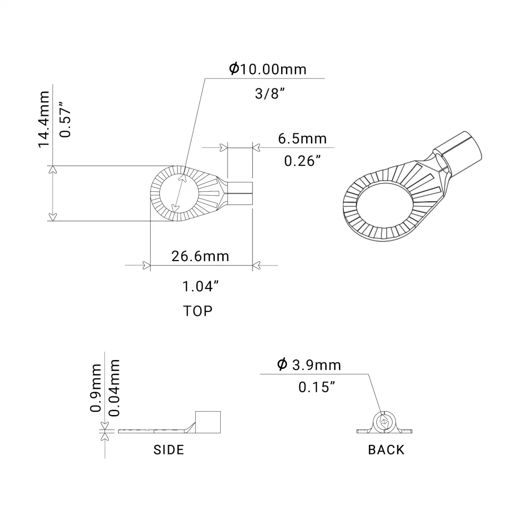 Edge Rt1038-20 20PCS 10AWG Copper Ring Terminals, 3/8&rdquor; Ring Hole, Shiny Nickel Plated Crimp Ring Terminals with 20PCS Red &amp; Black Soft Boots