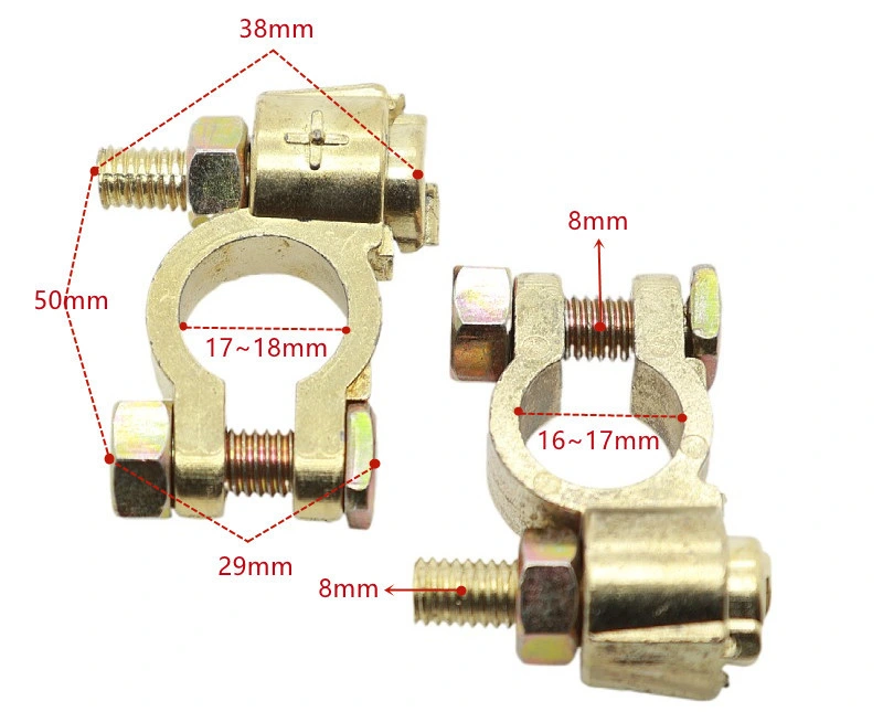 Large Car Battery Terminal Battery Post Clamp Magnesia Aluminum Alloy Terminal Pile Connector