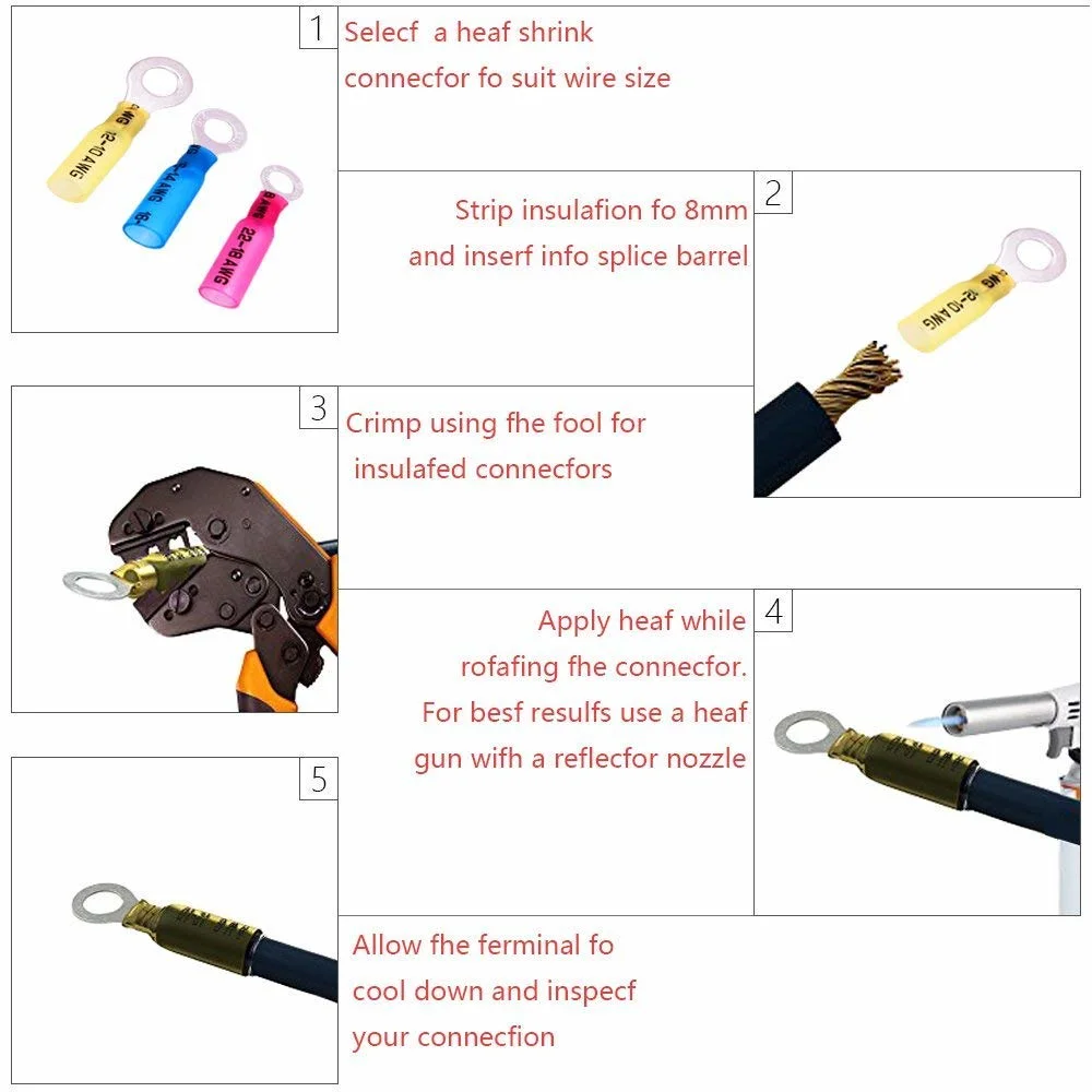 Factory Supply Waterproof Wire Splice Automotive Shrinkable Wire Terminal Connectors