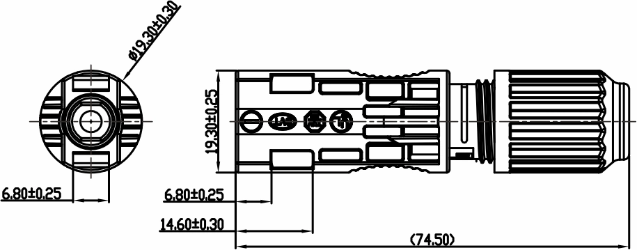 PV Panel Terminal for 1500V DC PV Solar Panel Cables 6.0mm 50A PV Connector IP68 Protection Rating